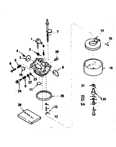 Carburetor no. 632371