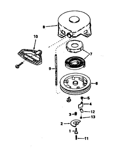 Rewind starter no. 590576