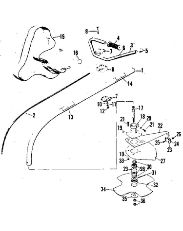 Drive shaft and blade