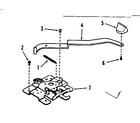 Kenmore 2784238592 oven dooor lock section diagram