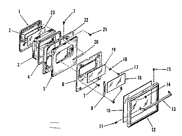 OVEN DOOR SECTION