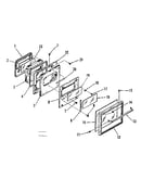 Oven door section