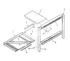 Kenmore 2784418493 trim and micro mounting section diagram