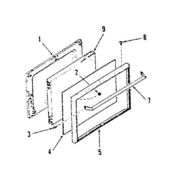 OVEN DOOR SECTION