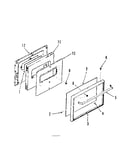 Oven door section