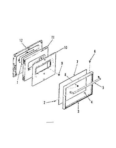 Oven door section