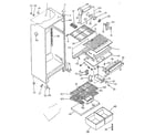Kenmore 2538361280 cabinet parts diagram