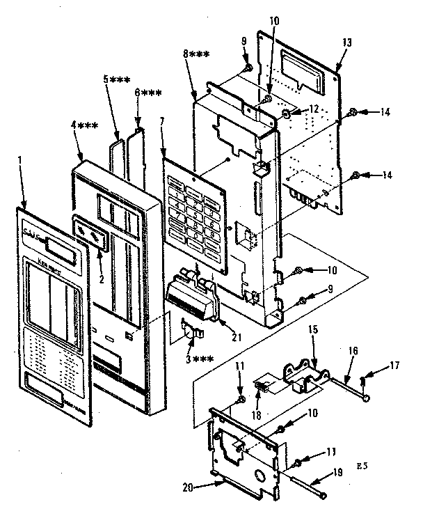 Control panel parts