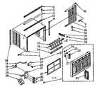 Kenmore 1068740580 cabinet parts diagram