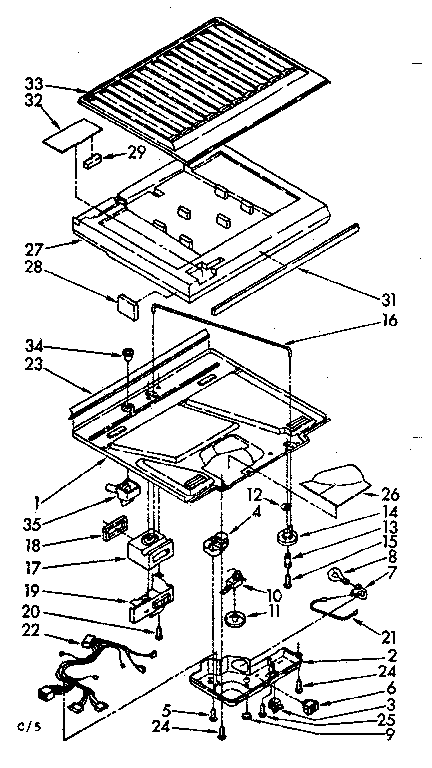 Compartment separator parts