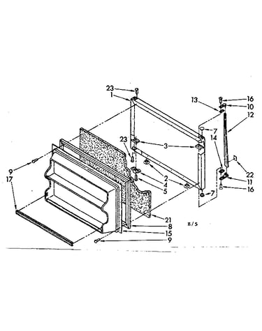 Freezer door parts