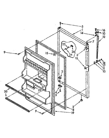 Regrigerator door parts