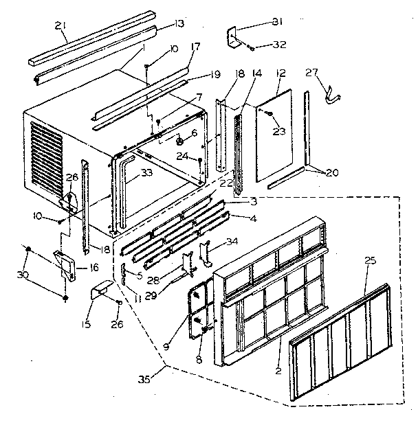 CABINET AND FRONT PANEL PARTS