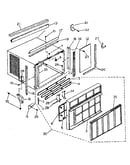 Cabinet and front panel parts