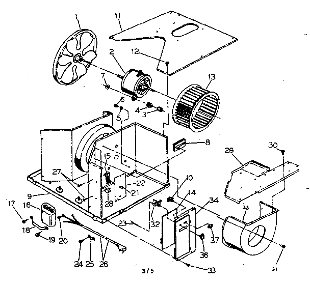 Electrical system and air handling parts