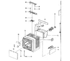 LXI 40140140550 cabinet exploded view & mechanical parts list diagram