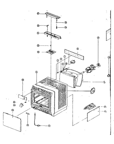 Cabinet exploded view & mechanical parts list