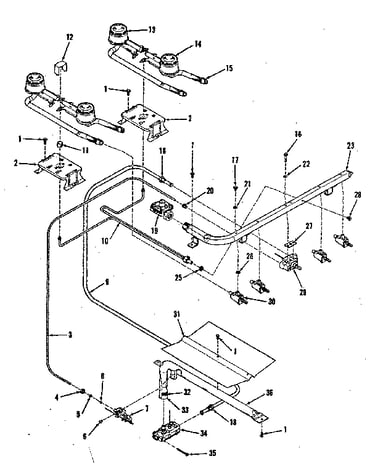 Burner section