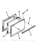 Oven door section
