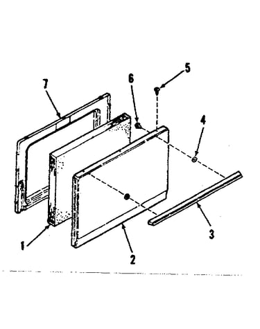 Oven door section