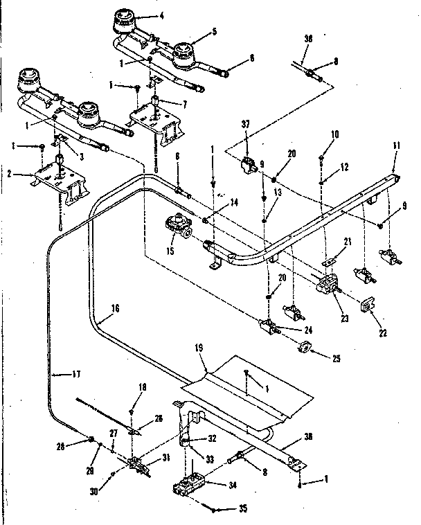 Burner section