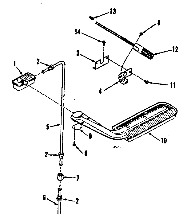 Oven burner section