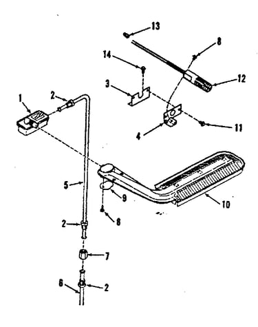 Oven burner section