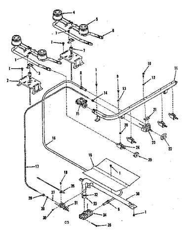 Burner section