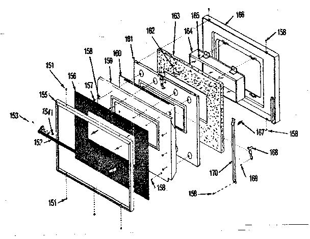 Self-cleaning oven door