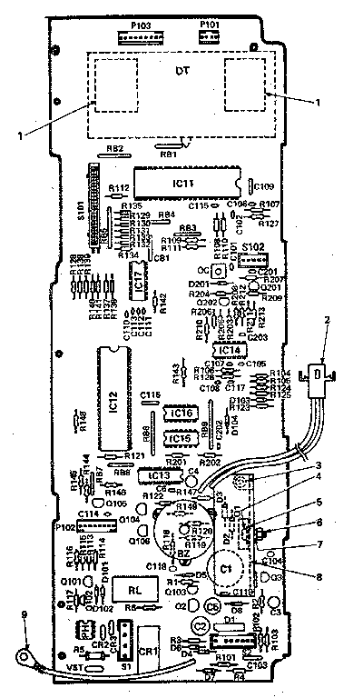 POWER AND CONTROL CIRCUIT BOARD (PART NO. 12281R