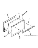 Oven door section