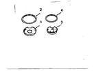 Kenmore 9116208411 optional porcelain pan and chrome ring kit no. 8067111 diagram
