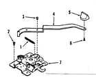 Kenmore 2784238590 oven door lock section diagram