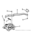 Oven door lock section