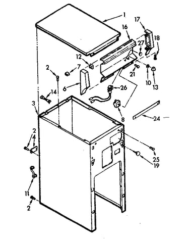 Cabinet and control assembly