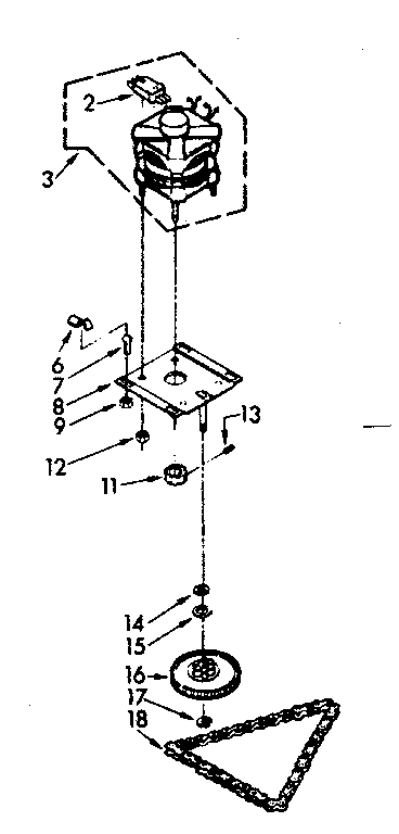 Motor and drive assembly