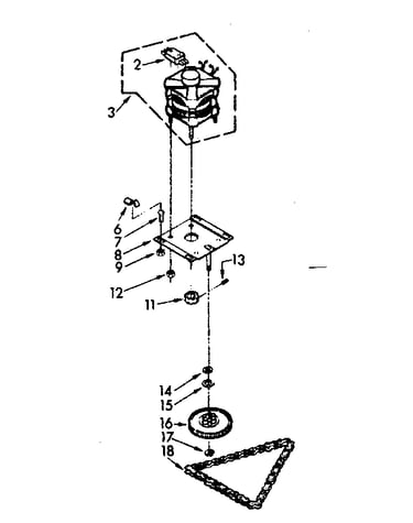 Motor and drive assembly
