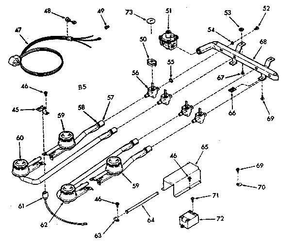 Burner section
