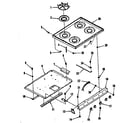 Kenmore 9117898510 main top section diagram