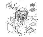 Kenmore 9117898510 oven body section diagram