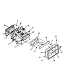 Oven door section