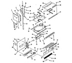 Kenmore 9117898510 upper oven pedestal section diagram