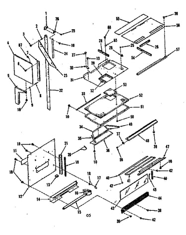 Upper oven pedestal section