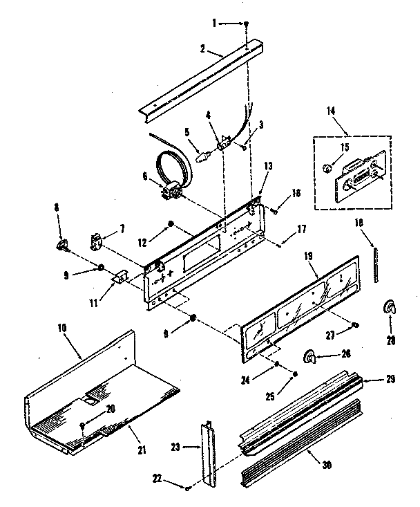 Control panel section
