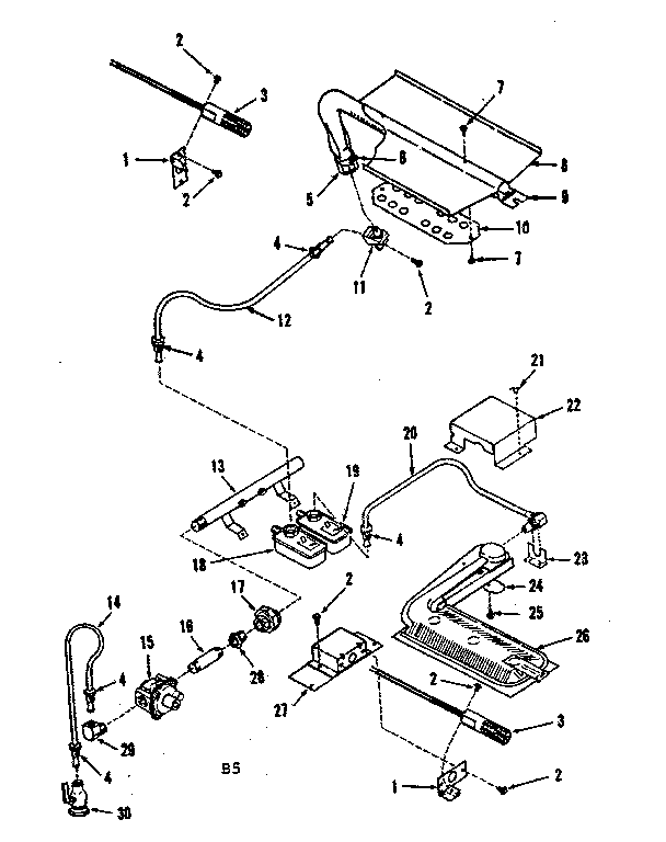 Burner section