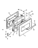 Oven door section