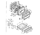 Kenmore 6286668590 door and latch mechanism assemblies diagram