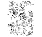 Briggs & Stratton 400707-0111-01 cylinder, crankshaft and engine base group diagram