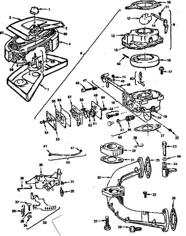 Air cleaner and carburetor