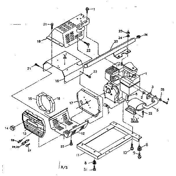 Sheet metal and base